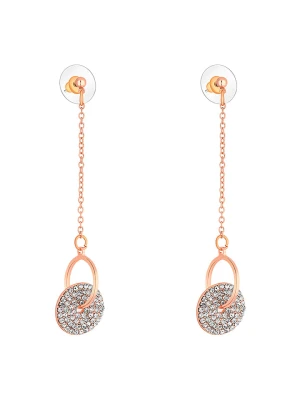 MENTHE À L'O Pozłacane kolczyki-wkrętki z kryształami rozmiar: onesize