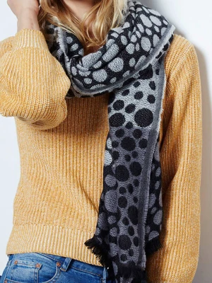 MENTHE À L'O Szal w kolorze brązowo-szarym - 170 x 85 cm rozmiar: onesize