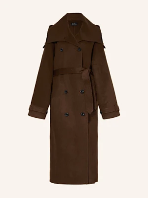 Meotine Płaszcz Wełniany Bello braun