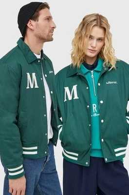 Mercer Amsterdam kurtka bawełniana kolor zielony przejściowa