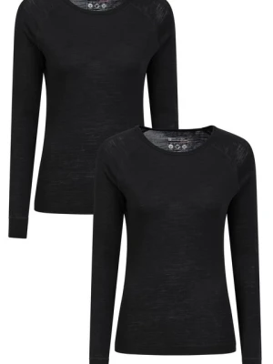 Merino damska koszulka termoaktywna- opakowanie zbiorcze - Black Mountain Warehouse