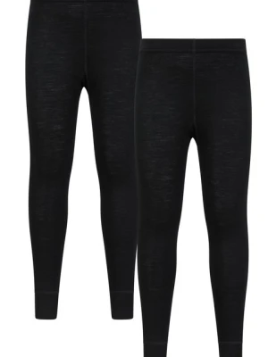 Merino dziecięca koszulka termoaktywna x2 wielopak - Black Mountain Warehouse