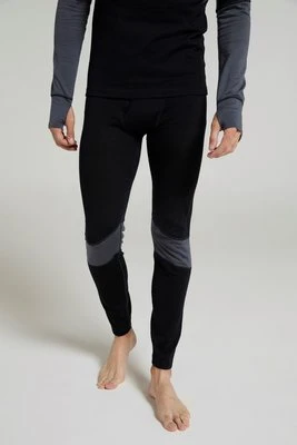 Merino Extreme męskie kalesony termoaktywne z wełny Merino z panelami - Black Mountain Warehouse