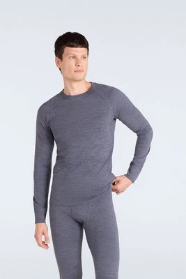 Merino męska koszulka termoaktywna - Grey Animal