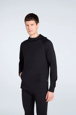 Zdjęcie produktu Merino męski top z kapturem - Black Animal