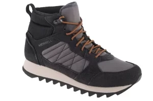 Merrell Alpine Sneaker Mid PLR WP 2 J004289, Męskie, Czarne, buty trekkingowe, tkanina, rozmiar: 41,5