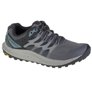 Merrell Antora 3 J067600, Damskie, Szare, buty do biegania, tkanina, rozmiar: 36