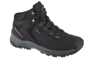 Merrell Erie Mid Ltr WP J500151, Męskie, Czarne, buty trekkingowe, nubuk, rozmiar: 41