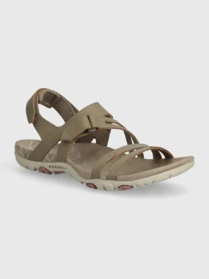 Merrell sandały skórzane SANDSPUR ROSE CONVERT damskie kolor beżowy J003424