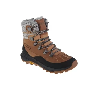 Merrell Siren 4 Thermo Demi Zip WP J037412, Damskie, Brązowe, buty trekkingowe, nubuk, rozmiar: 37