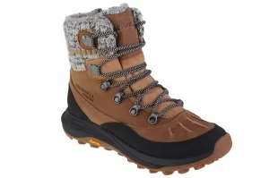 Merrell Siren 4 Thermo Demi Zip WP J037412, Damskie, Brązowe, buty zimowe, nubuk, rozmiar: 37