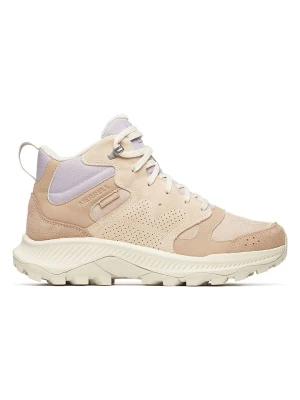 Merrell Skórzane botki turystyczne "Tempo Sol Mid" w kolorze jasnobrązowym rozmiar: 37,5
