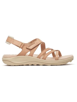 Merrell Skórzane sandały "Harbor Backstrap" w kolorze beżowym rozmiar: 40