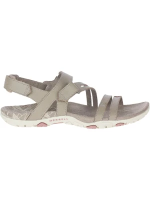Merrell Skórzane sandały "Sandspur Rose Convert" w kolorze beżowym rozmiar: 41
