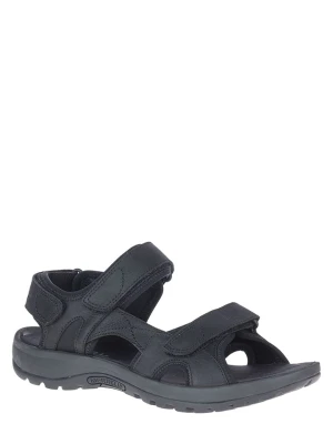 Merrell Skórzane sandały trekkingowe "Sandspur 2" w kolorze czarnym rozmiar: 47