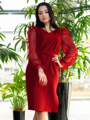 Merribel Sukienka "Ereve" w kolorze czerwonym rozmiar: L