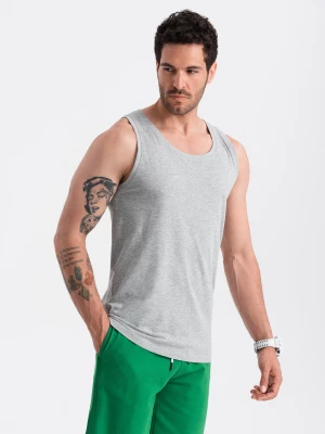 Męska bawełniana koszulka tank top BASIC – szary melanż V2 OM-TSBT-0192
 -                                    S Ombre