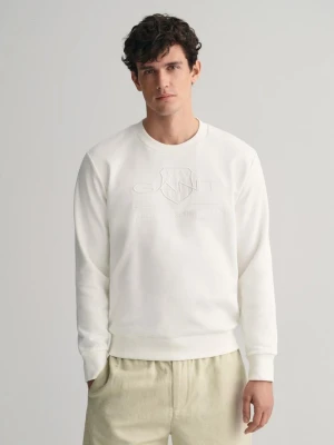 Bluza z okrągłym dekoltem i motywem tarczy GANT