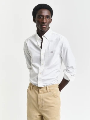 Męska biała koszula Oxford slim fit GANT