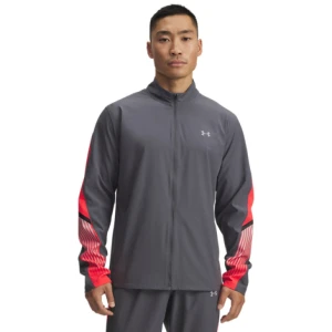 Męska bluza do biegania Under Armour UA Velociti Storm Jacket - szara