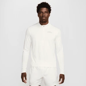 Męska bluza do biegania z zamkiem 1/2 Dri-FIT Nike Pacer Flash - Biel