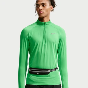 Męska koszulka do biegania z zamkiem 1 / 2 Dri-FIT Nike Stride - Zieleń