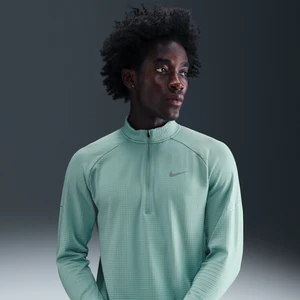 Męska bluza do biegania z zamkiem 1/2 Therma-FIT Repel Winterized Nike Stride - Zieleń
