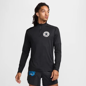 Męska bluza do biegania z zamkiem 1/4 Dri-FIT Nike Element Run Energy - Czerń