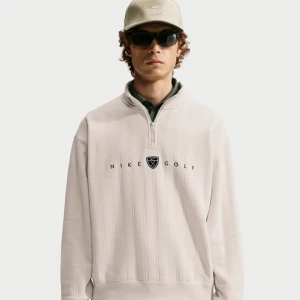 Męska bluza do golfa o kroju oversize z zamkiem 1 / 2 Nike Fairway Fresh Therma-FIT - Brązowy