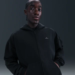Męska bluza do koszykówki z kapturem i zamkiem na całej długości Therma-FIT Nike Standard Issue - Czerń