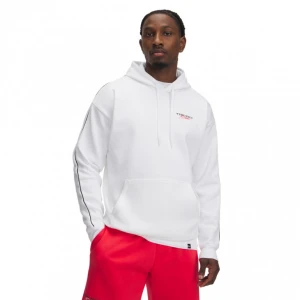 Męska bluza dresowa nierozpinana z kapturem Under Armour Project Rock Icon Fleece Hdy - biała