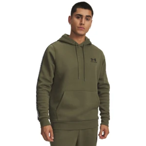 Męska bluza dresowa nierozpinana z kapturem Under Armour UA Icon Fleece Hd Taping - khaki