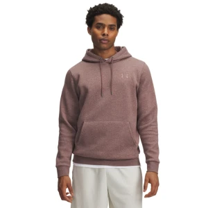 Męska bluza dresowa nierozpinana z kapturem Under Armour UA Icon Fleece Hoodie - bordowa