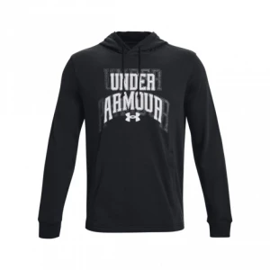 Męska bluza dresowa nierozpinana z kapturem Under Armour UA Rival Terry Graphic HD - czarna