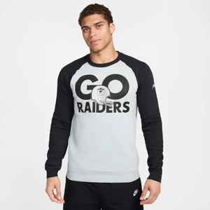 Męska bluza dresowa Nike Historic Raglan (NFL Raiders) - Szary