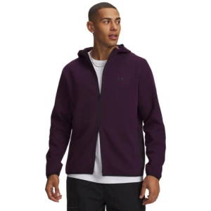 Męska bluza dresowa rozpinana z kapturem Under Armour UA Unstoppable Flc FZ - fioletowa