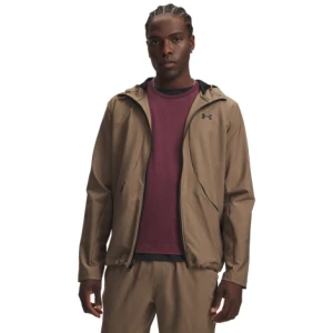 Męska bluza dresowa Under Armour UA Unstoppable Woven Jacket - brązowa