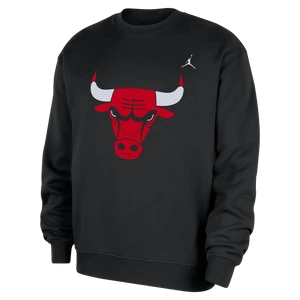 Męska bluza dresowa z dzianiny z półokrągłym dekoltem Jordan NBA Chicago Bulls Statement Essentials - Czerń