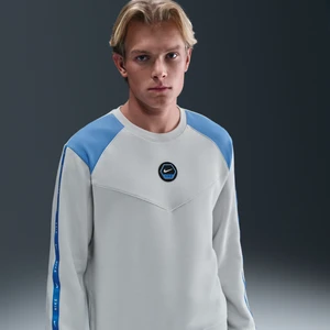Zdjęcie produktu Męska bluza dresowa z dzianiny z półokrągłym dekoltem Nike City Side - Szary