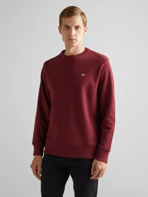 Męska bluza dresowa z okrągłym dekoltem i wyhaftowaną tarczą gant