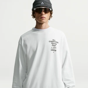 Męska bluza dresowa z półokrągłym dekoltem Dri-FIT ACG Tuff Fleece - Biel Nike