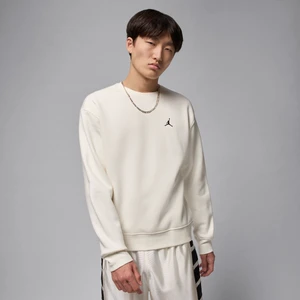 Męska bluza dresowa z półokrągłym dekoltem Jordan Brooklyn Fleece - Biel