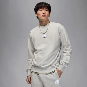 Męska bluza dresowa z półokrągłym dekoltem Jordan Flight Fleece - Szary