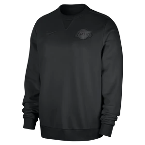 Męska bluza dresowa z półokrągłym dekoltem Nike Dri-FIT NBA Los Angeles Lakers Standard Issue - Czerń