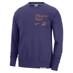 Męska bluza dresowa z półokrągłym dekoltem Nike Dri-FIT NBA Phoenix Suns Standard Issue - Fiolet