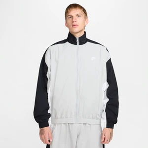 Męska bluza dresowa z tkaniny o kroju oversize Nike Club - Szary