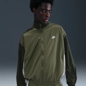 Męska bluza dresowa z tkaniny o kroju oversize Nike Club - Zieleń