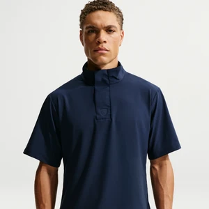 Męska bluza golfowa Nike Tailored Performance Dri-FIT z krótkim rękawem - Niebieski
