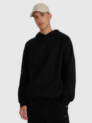 Męska bluza nierozpinana bez kaptura 4F 4FWAW25TSWSM1946 - czarna