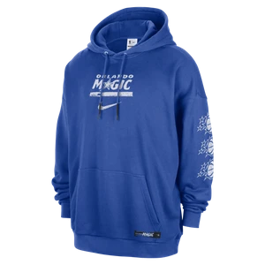 Męska bluza nierozpinana z kapturem Jordan NBA Club Premium Orlando Magic Courtside - Niebieski